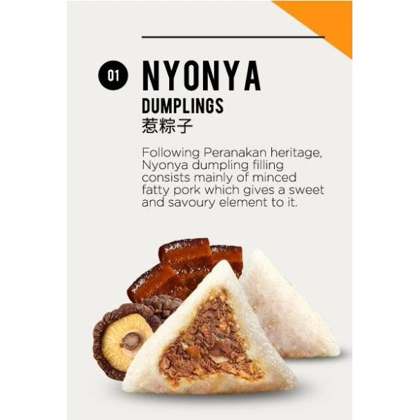 [Xiang Ye] 10 Pcs Traditional Nyonya Rice Dumpling 粽子 Bak Zhang
